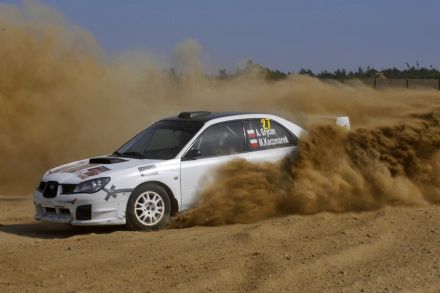 Adam Grycan i Marek Kaczmarek - Subaru Impreza STi.