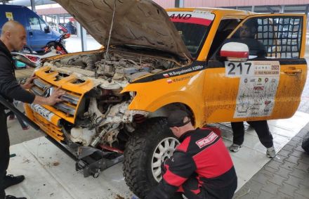 Wojciech Bogusławski i Marek Kaczmarek – Mitsubishi Pajero Turbo Diesel.