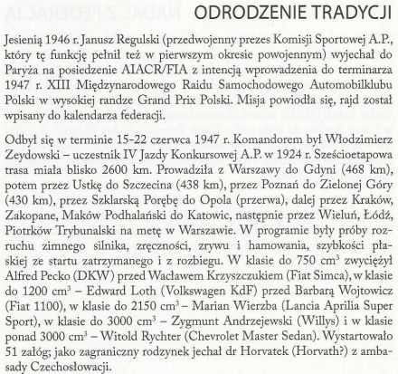 Rajd Polski - 1947.