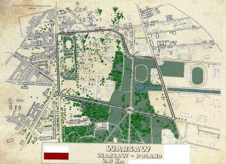 Wyścig uliczny Warszawa - 1947r.