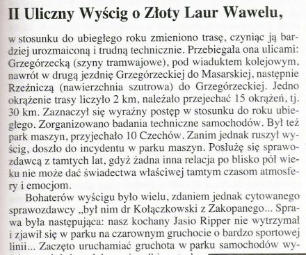 Pędzą samochody, mijają lata