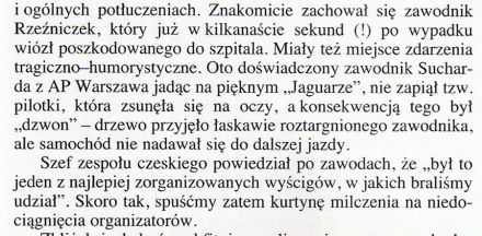 Pędzą samochody, mijają lata