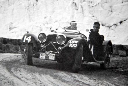 Ian Appleyard i Dick Weatherhead – Jaguar SS 100 3 1/2L.
