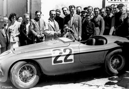Lord Selsdon i Luigi Chinetti – Ferrari 166 MM.