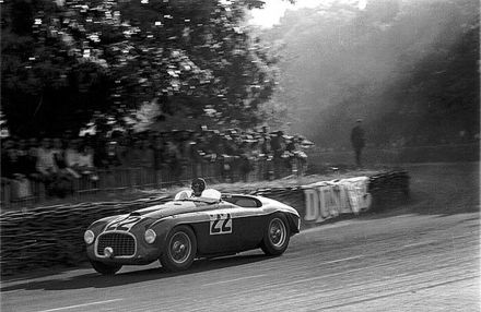 Lord Selsdon i Luigi Chinetti – Ferrari 166 MM.