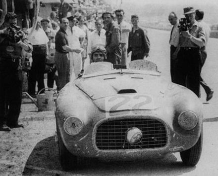 Lord Selsdon i Luigi Chinetti – Ferrari 166 MM.