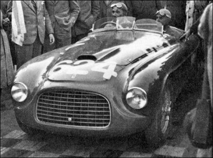Clemente Biondetti i Ettore Salani – Ferrari 166 MM Barchetta Touring.