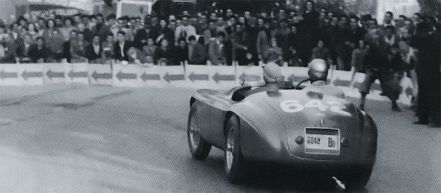 Piero Taruffi i Senesio Nicolini – Ferrari 166 MM Barchetta Touring.