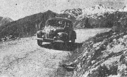 Francois Landon i Cousinier – Renault 4 CV.