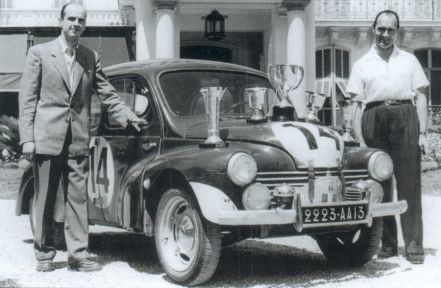 Francois Landon i Cousinier – Renault 4 CV.