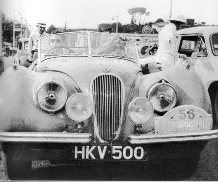 Johnny Claes i Jacques Ickx – Jaguar XK 120.