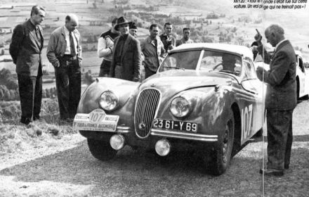 Jean Estager i Edmond Gidon – Jaguar XK 120.