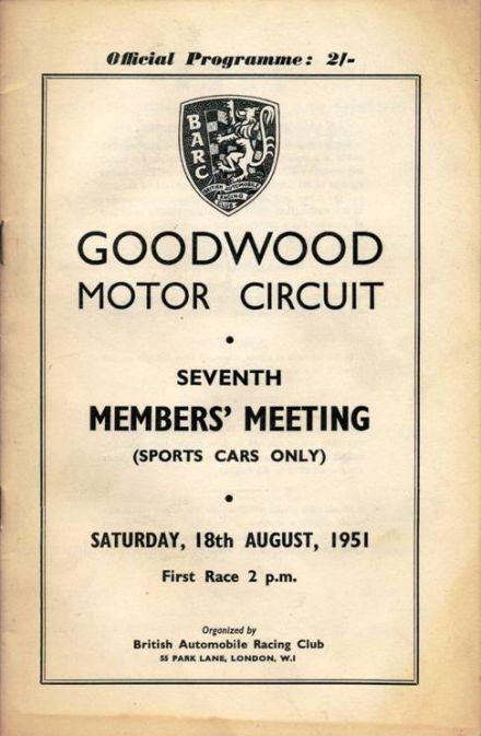 Members Meeting Goodwood - 1951r