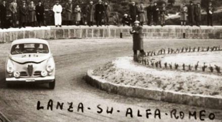 Raimondo Lanza di Trabia i Zanardi – Alfa Romeo 1900 Berlina.