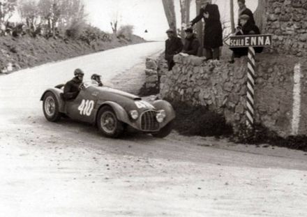 Emiliano Romano i Giannusa – Ferrari 166 SC.