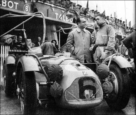 Louis Rosier i Juan Manuel Fangio – Talbot Lago T26 GS.