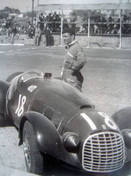 Emilio Romano – Ferrari 166 MM Inter Spyder.