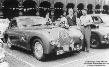 Rallye Liege Roma Liege 1952
