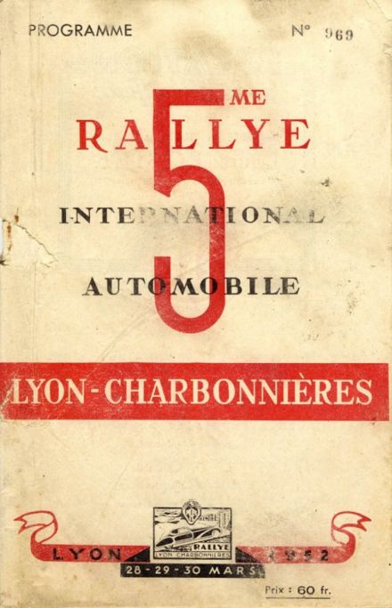 Rallye Lyon-Charbonnieres 1952