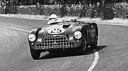 Lance Macklin i Peter Collins - Aston Martin DB3 spider.