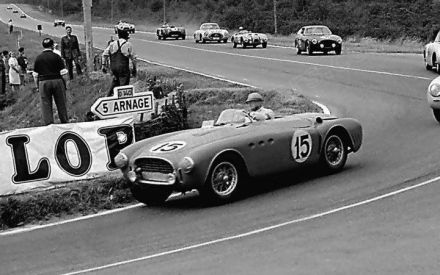 Louis Rosier i Maurice Trintignant - Ferrari 340 America Vignale Spider.