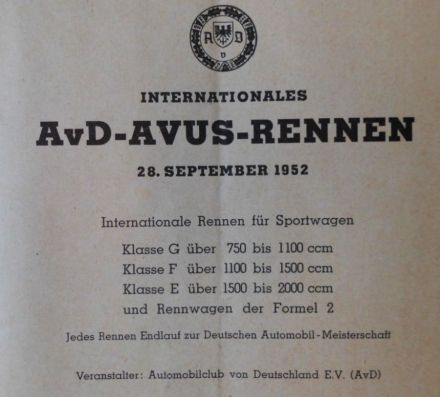 Avus - 1952r