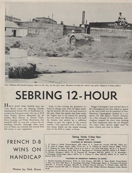 12h Sebring - 1952