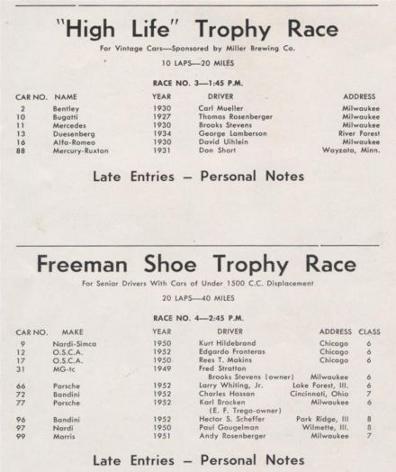 Janesville Jaycee Trophy Race - 1952