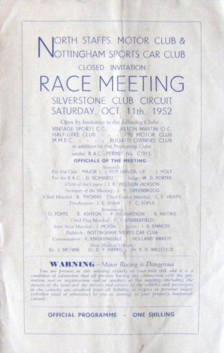 Silverstone - 1952