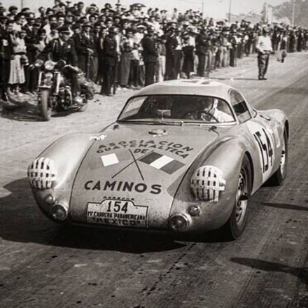 Jaroslav Juhan i Antonio Asturias Hall – Porsche 550 coupe.
