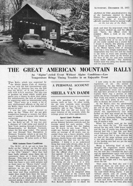 1 Great American Mountain Rally - 1953r.