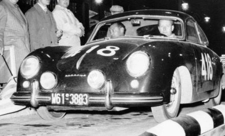 Helmut Polensky i Max Thirion - Porsche 356 1500 Super.