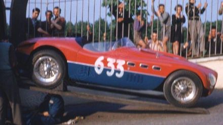 Giulio Cabianca i Gianfranco Roghi - Ferrari 250 MM spider Vignale.