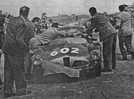 Juan Manuel Fangio i Giulio Sala - Alfa Romeo 6C 3000 CM berlinetta.