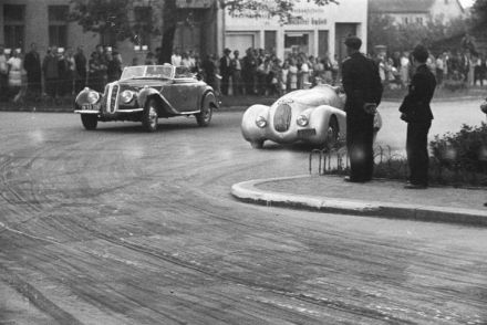 Kurt Mahringer – Fiat 1100, Friedrich Huber – BMW 328.