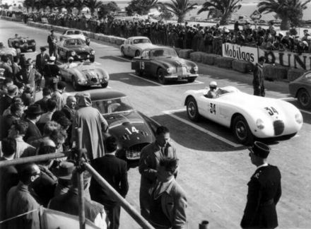 John Simone – Jaguar C-type, “Pagnibon” – Ferrari 340 MM, “Mike Sparken” – Aston Martin DB2. 