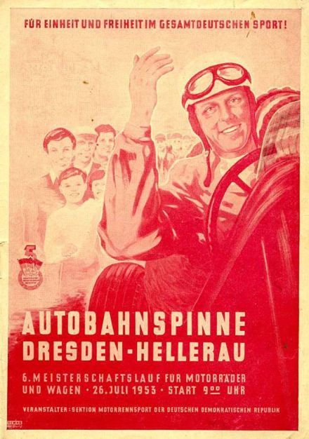 Helleraurennen Autobahnspinne Dresden - 1953r.