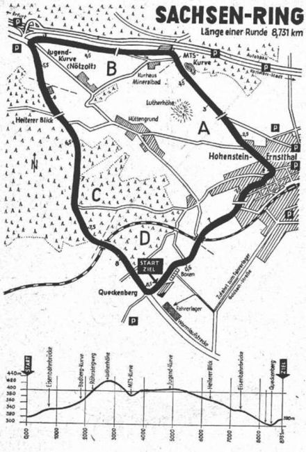 Hohenstein Ernstthal Sachseringrennen - 1953r.