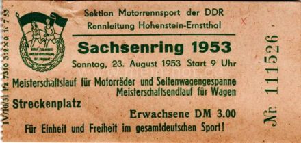 Hohenstein Ernstthal Sachseringrennen - 1953r.