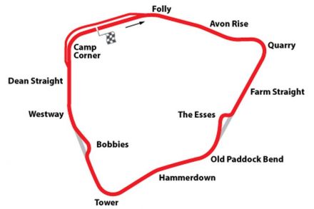 Castle Combe Bristol Motor Cycle and Light Car Club - 1953r.