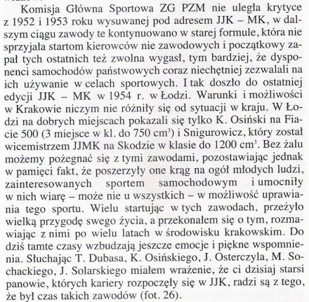 Pędzą samochody, mijają lata