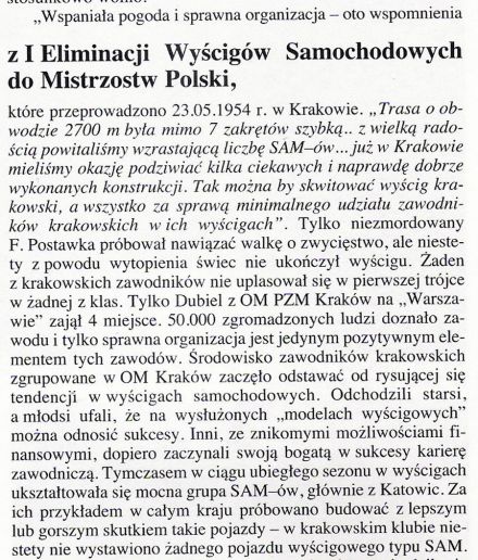 Pędzą samochody, mijają lata.