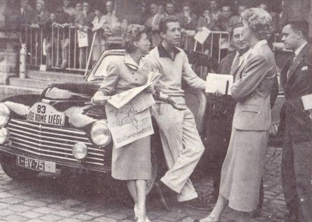 Irene Terray i Regine Gordine – Peugeot 203.