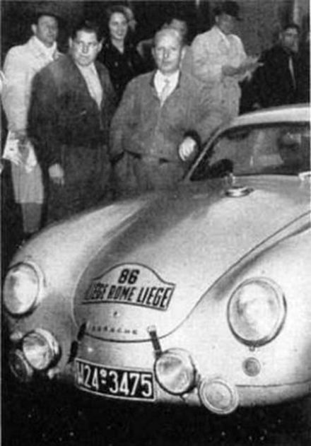 Helmut Polensky i Herbert Linge – Porsche 356/1500.