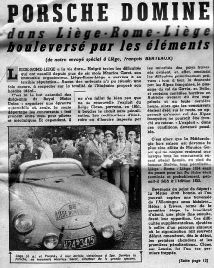 13 Rallye Liege-Rome-Liege. 1954r.