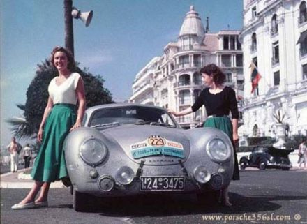 Gilberte Thirion i Ingebor Polensky – Porsche 356 SL.