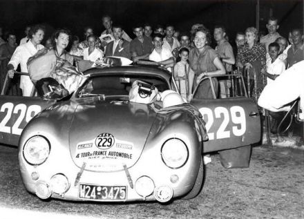 Gilberte Thirion i Ingebor Polensky – Porsche 356 SL.