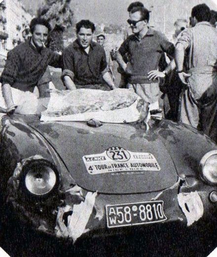 Claude Storez i Herbert Linge – Porsche 550 RS Spyder.