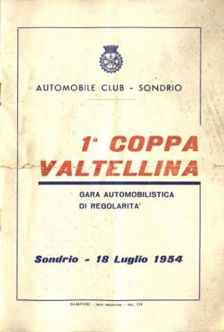 Rally Coppa Valtellina - 1954