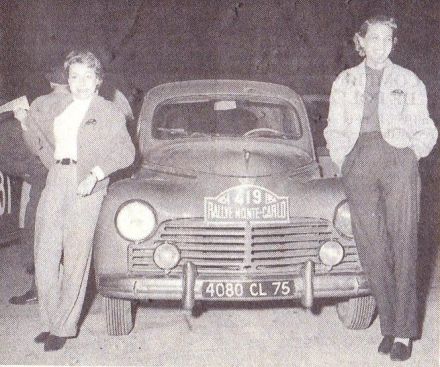 Irene Terray i Regine Gordine – Peugeot 203.